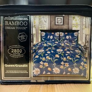 Luxury 4 Piece Queen Size Bamboo Bed Sheet